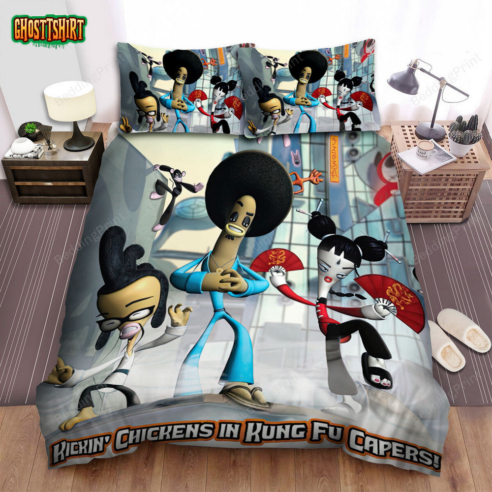 Chop Socky Chooks The Poster Bed Sheets Spread Duvet Cover Bedding Set