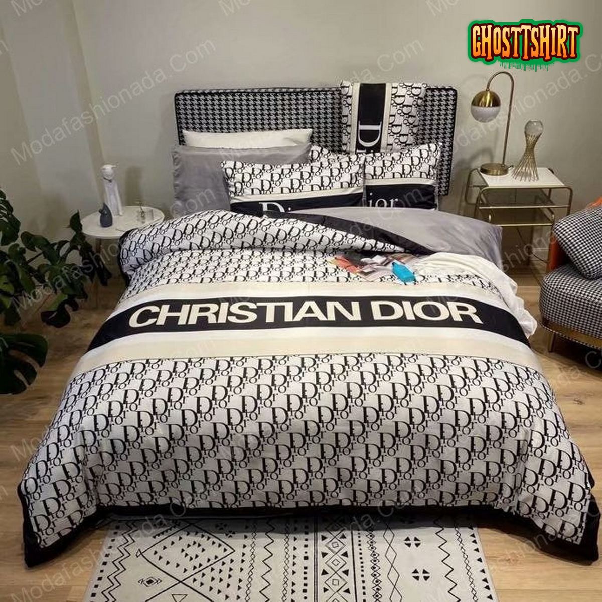 Christian Dior Logo Brands 9 Bedding Set