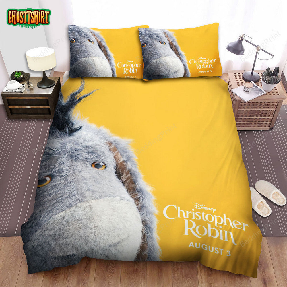 Christopher Robin (2018) Eeyore Movie Poster Ver 1 Bed Sheets Duvet Cover Bedding Set