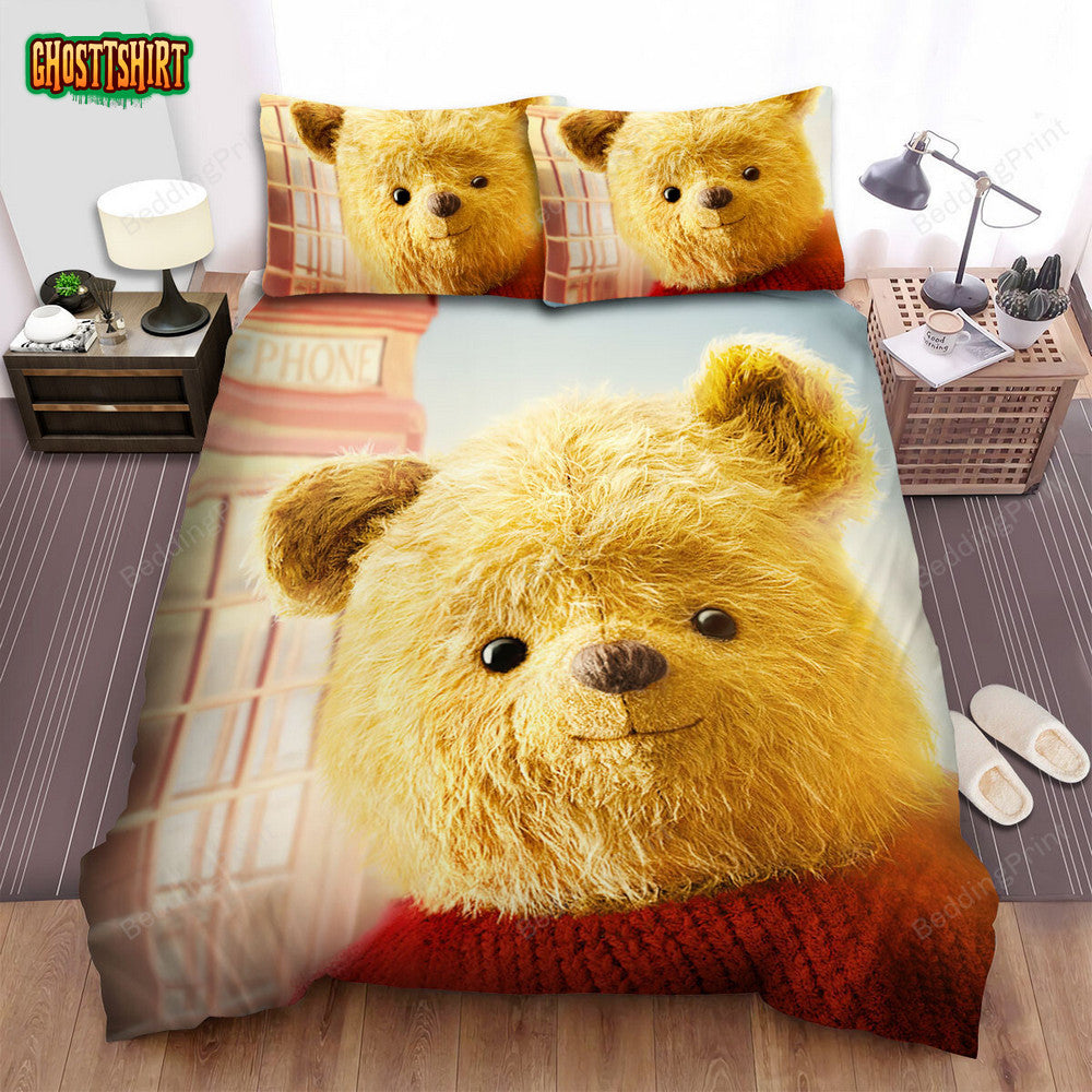 Christopher Robin (2018) Winnie-The-Pooh Movie Poster Ver 2 Bed Sheets Duvet Cover Bedding Set