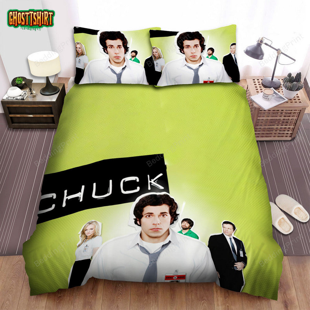 Chuck (2007–2012) Movie Poster Ver 2 Bed Sheets Duvet Cover Bedding Set