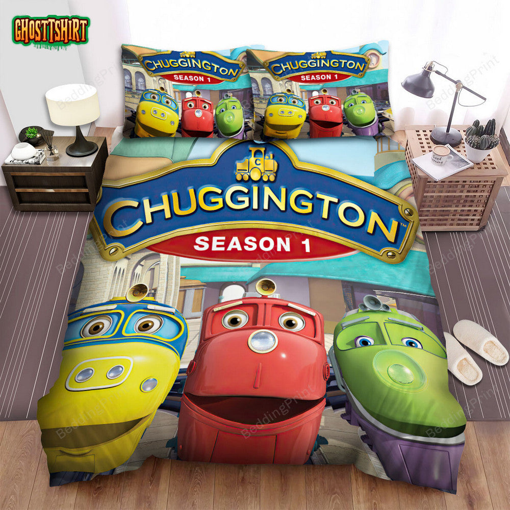 Chuggington Season 1 Poster Bed Sheets Spread Duvet Cover Bedding Set