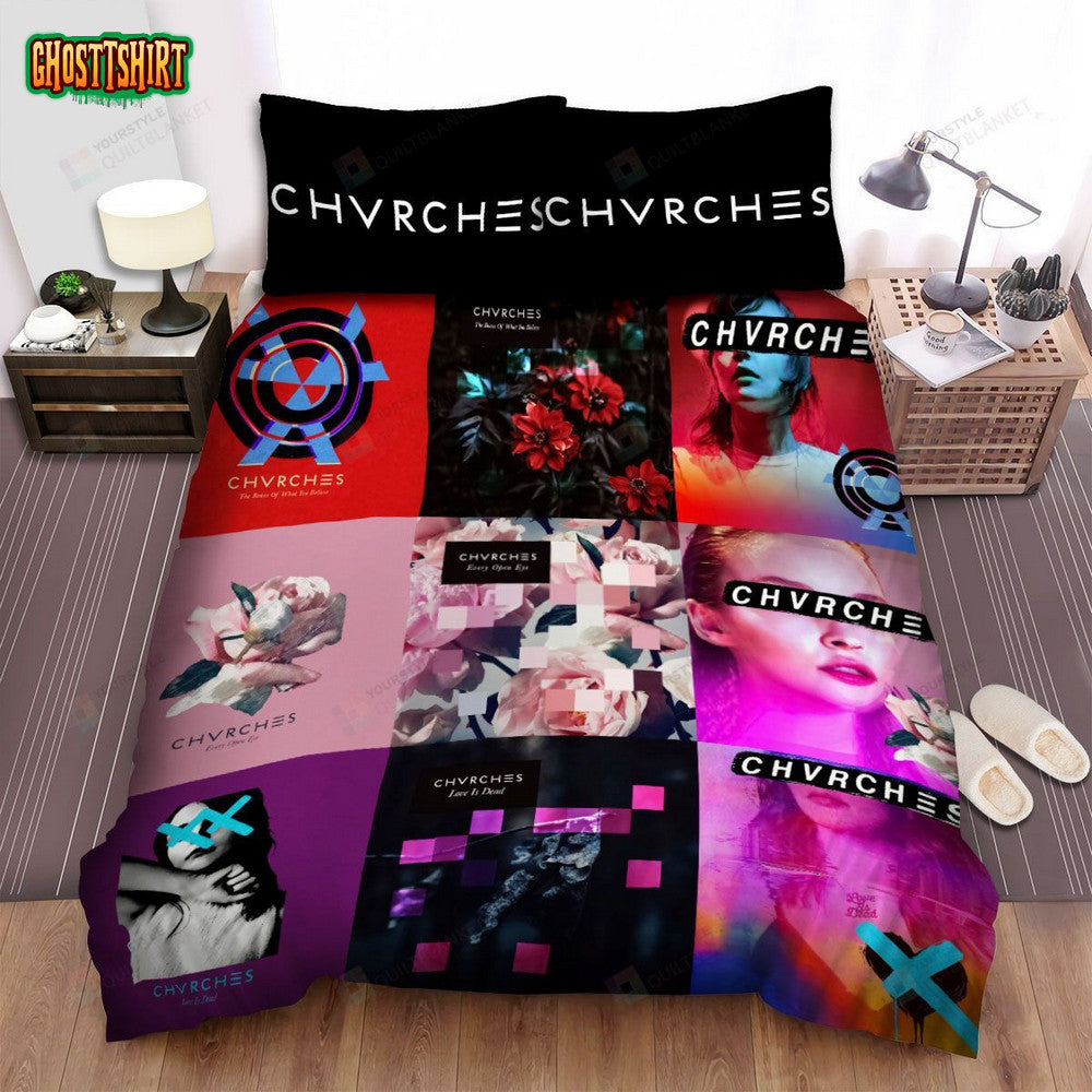 Chvrches Albums Bed Sheets Spread Comforter Duvet Cover Bedding Set