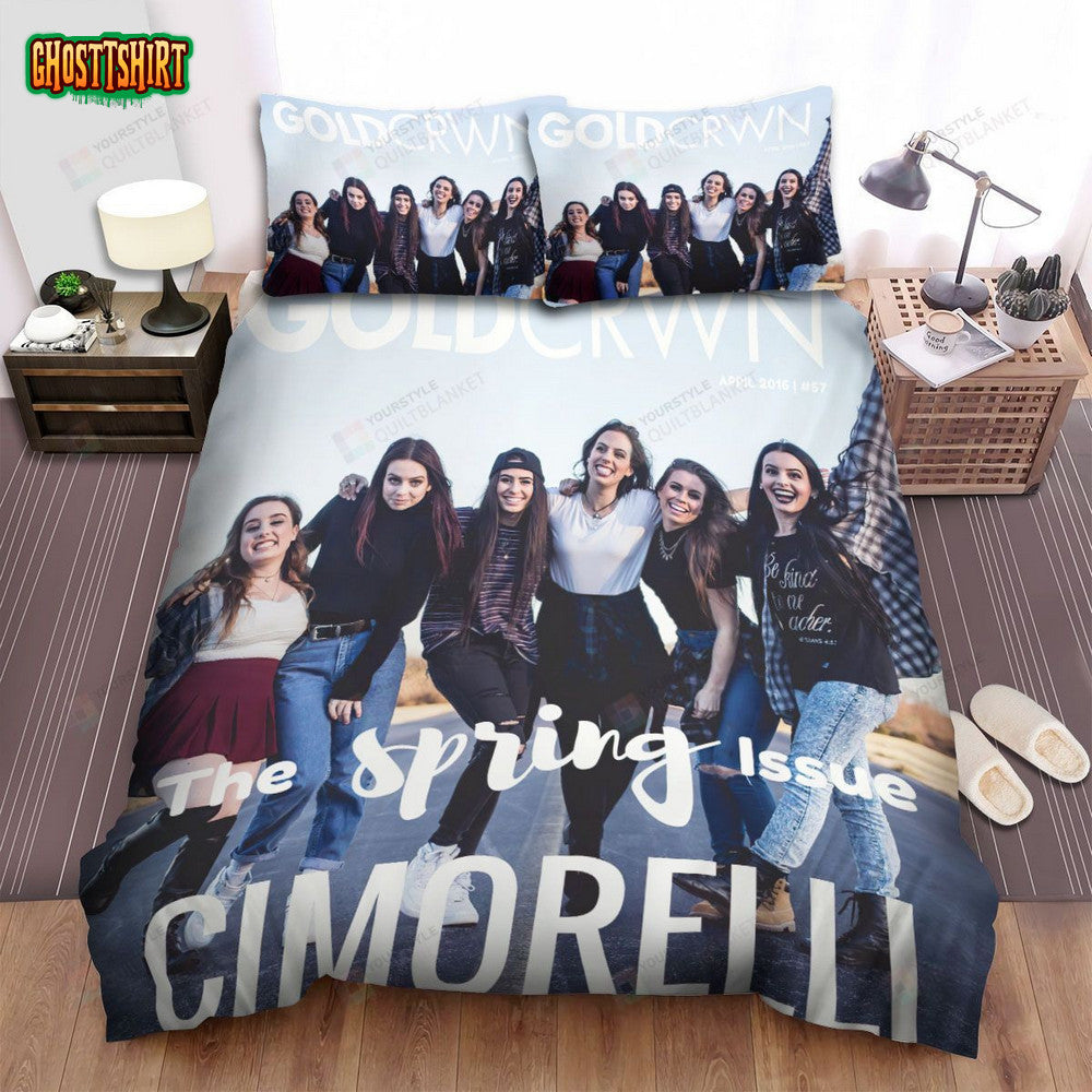 Cimorelli Band Gold Crawn Bed Sheets Spread Comforter Duvet Cover Bedding Set