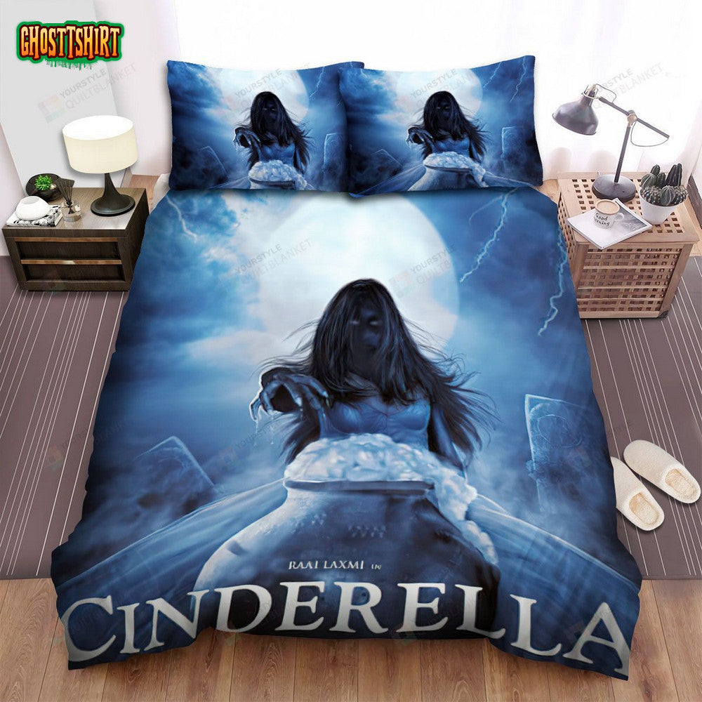 Cinderella (I) (2021) Movie Scary Ghost Bed Sheets Spread Comforter Duvet Cover Bedding Set