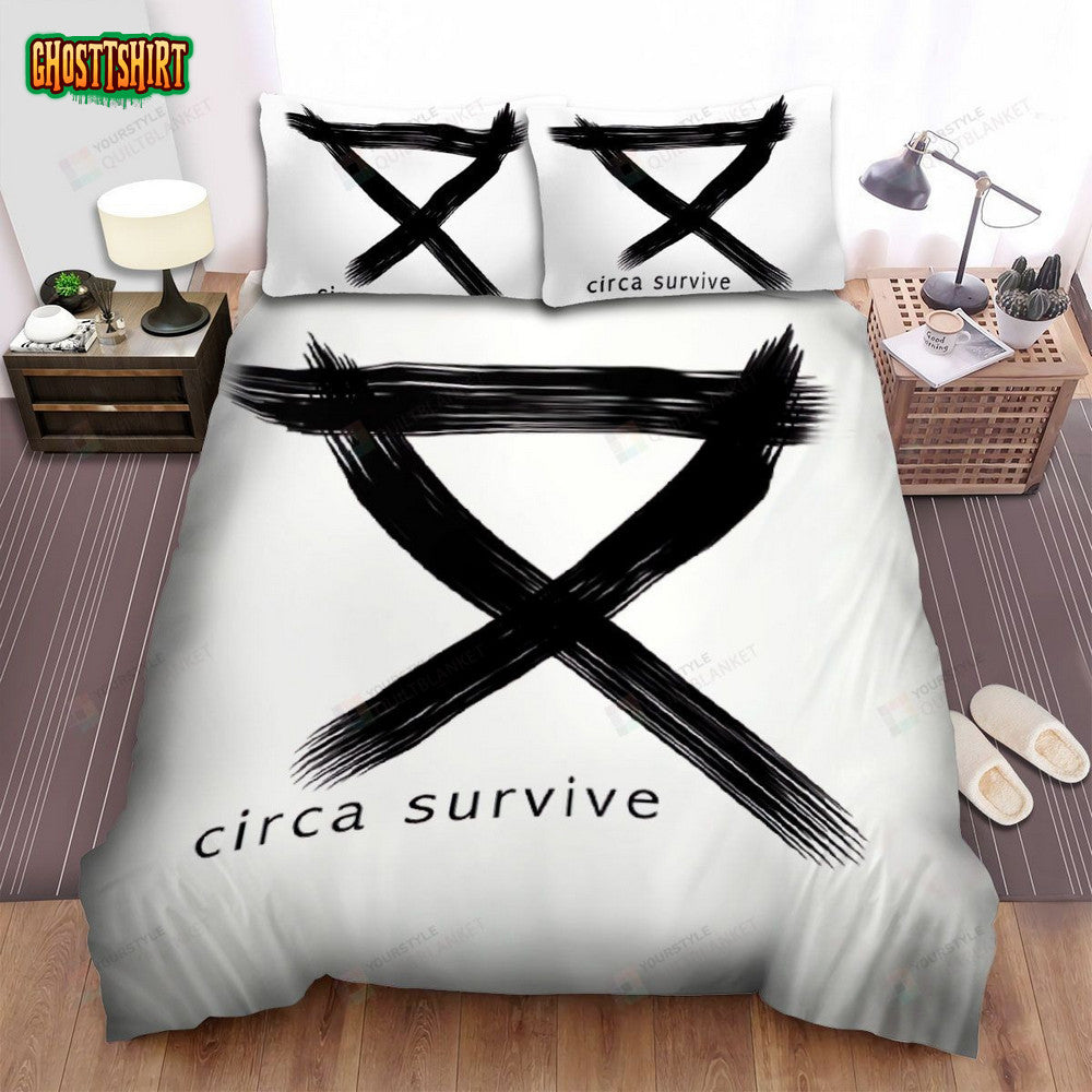 Circa Survive Band Logo Art Bed Sheets Spread Comforter Duvet Cover Bedding Set