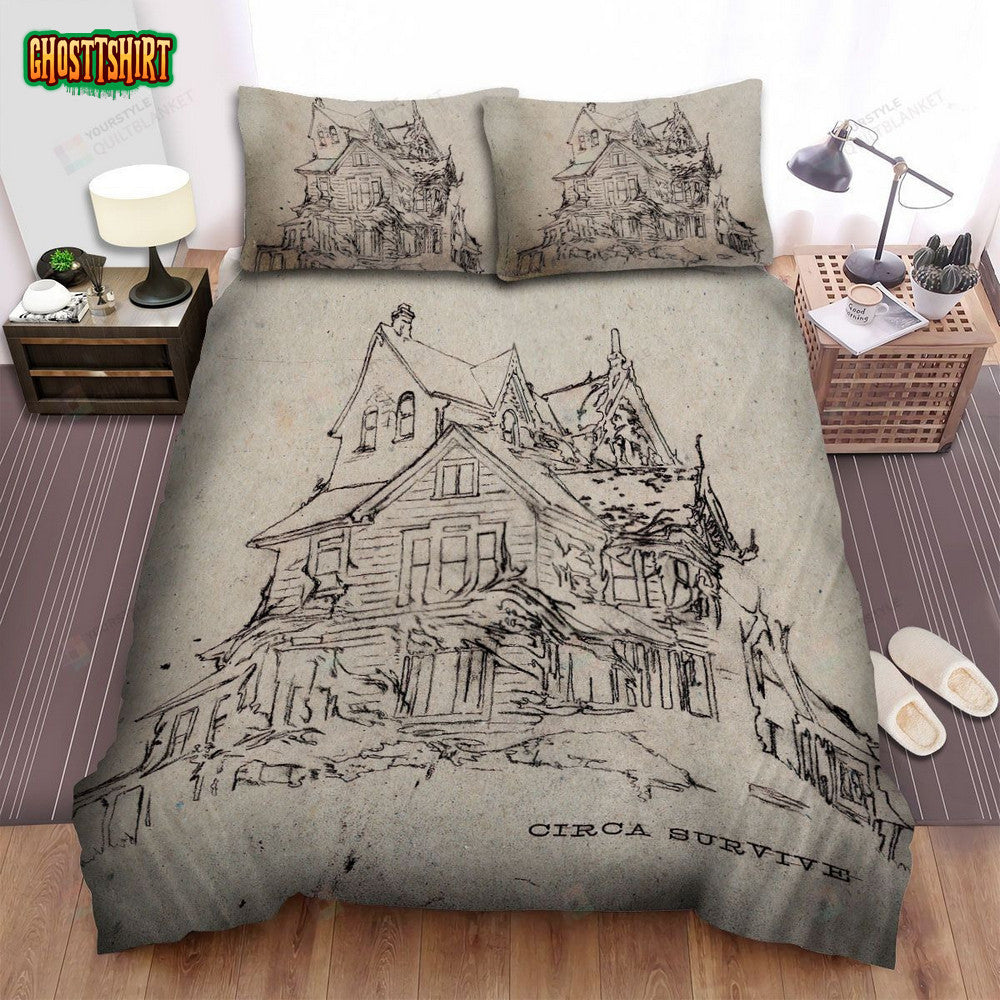 Circa Survive Band The House In Forest Art Bed Sheets Spread Comforter Duvet Cover Bedding Set