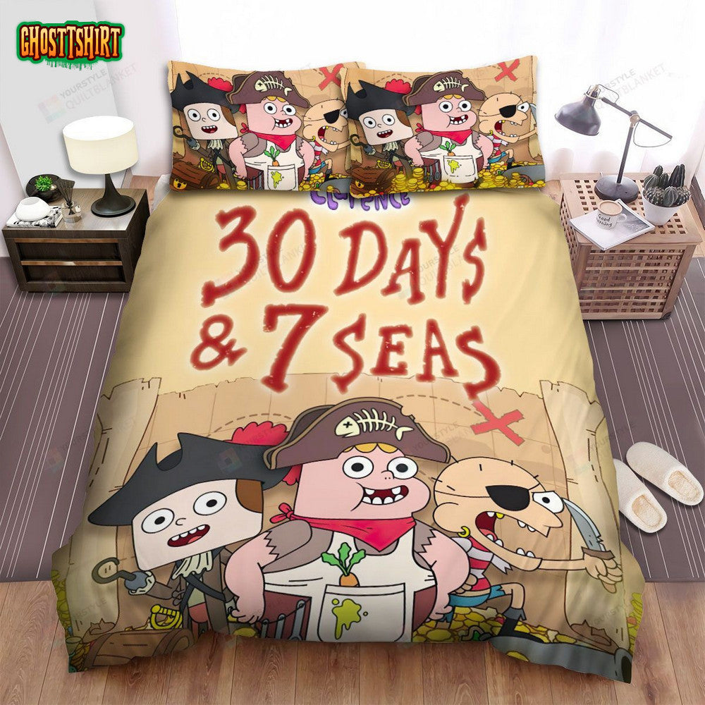 Clarence 30 Days And 7 Seas Poster Bed Sheets Spread Duvet Cover Bedding Set