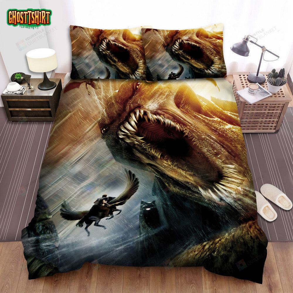 Clash Of The Titans (2010) Movie Fighting Scene Bed Sheets Duvet Cover Bedding Set
