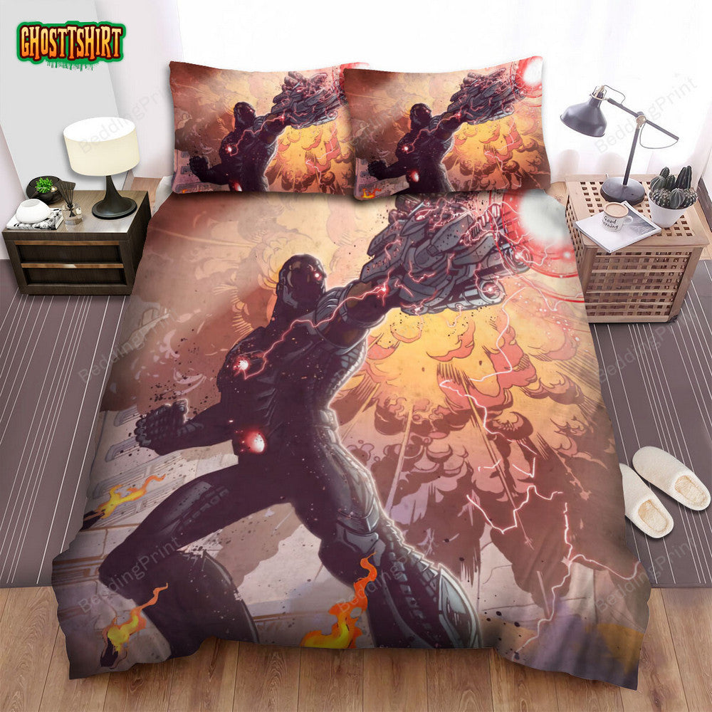 Classic Heroes Posters Cyborg Bed Sheets Duvet Cover Bedding Set