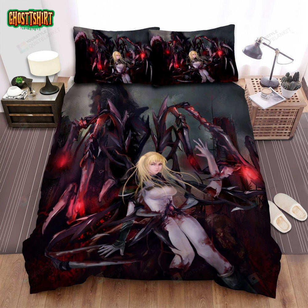 Claymore Character With The Monster Bed Sheets Spread Comforter Duvet Cover Bedding Set