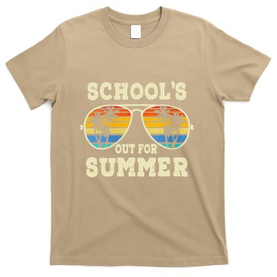 Cute Last Day Of School Schools Out For Summer Teacher Retro Gift T-Shirt