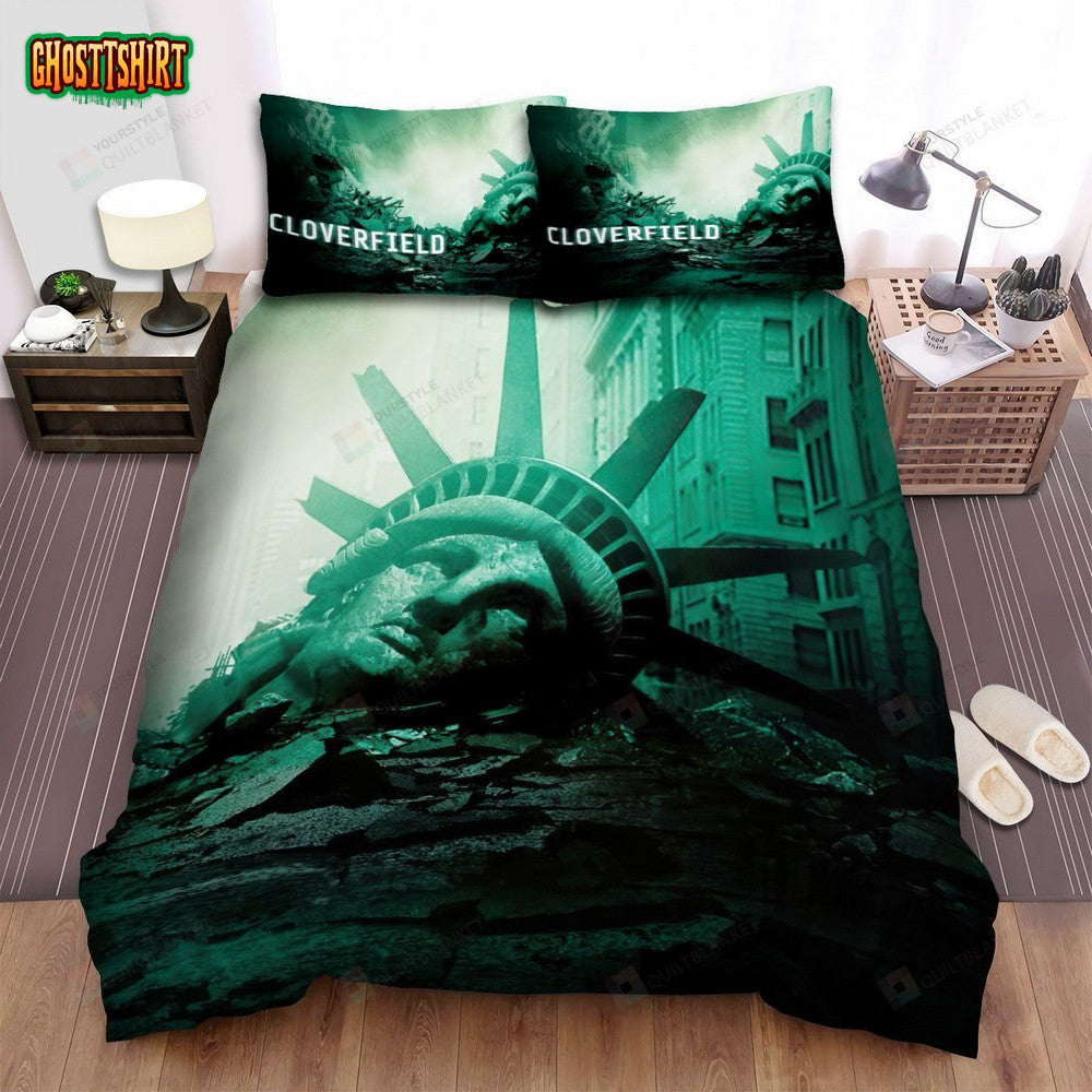Cloverfield (2008) Poster Movie Poster Bed Sheets Spread Comforter Duvet Cover Bedding Set Ver 1
