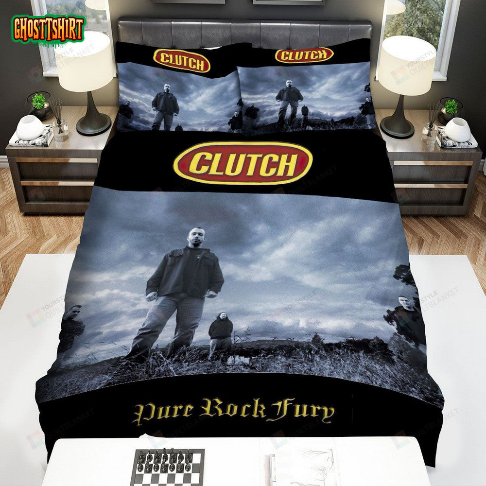 Clutch Album Cover Pure Rock Fury Bed Sheets Spread Comforter Duvet Cover Bedding Set