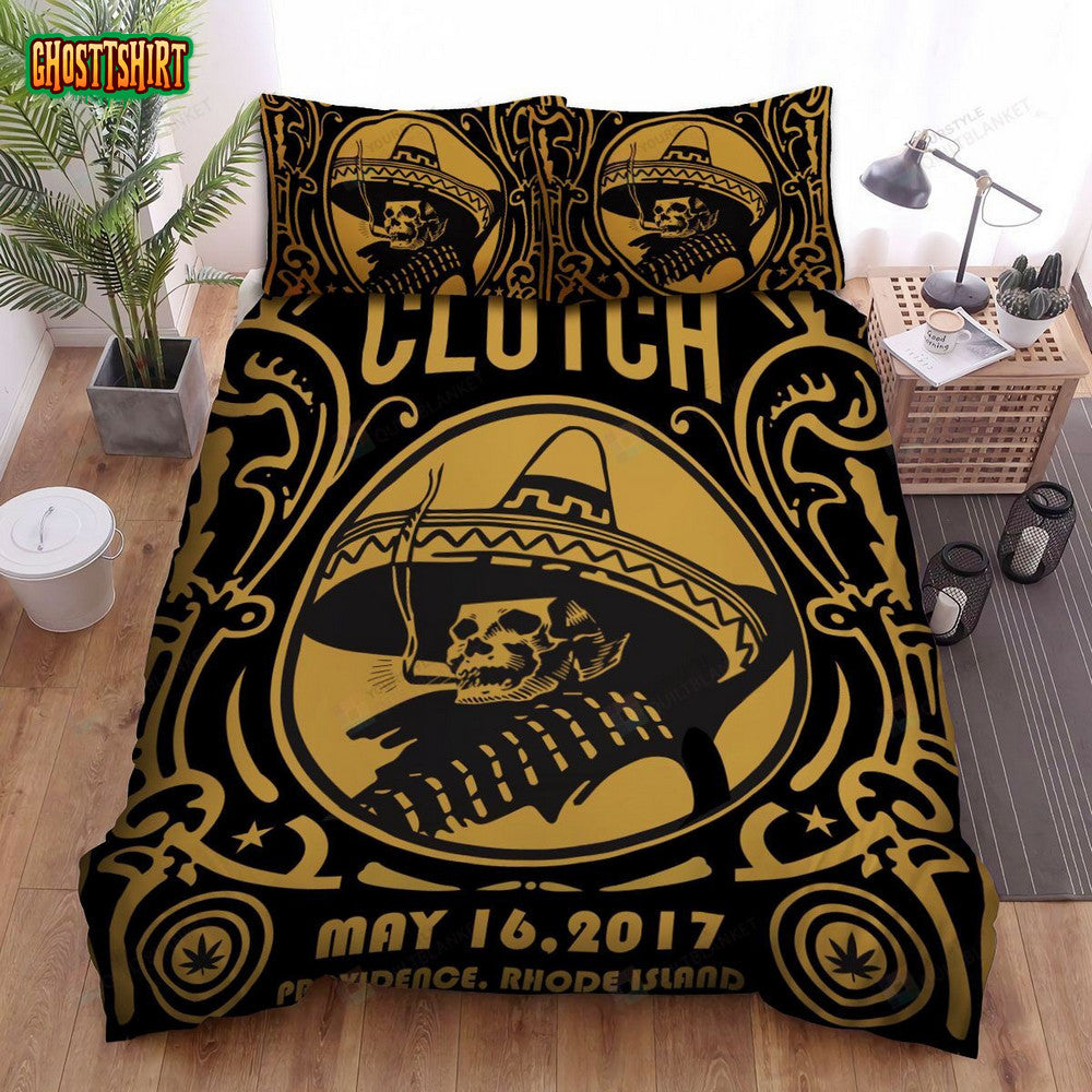 Clutch Skull Poster Bed Sheets Spread Comforter Duvet Cover Bedding Set
