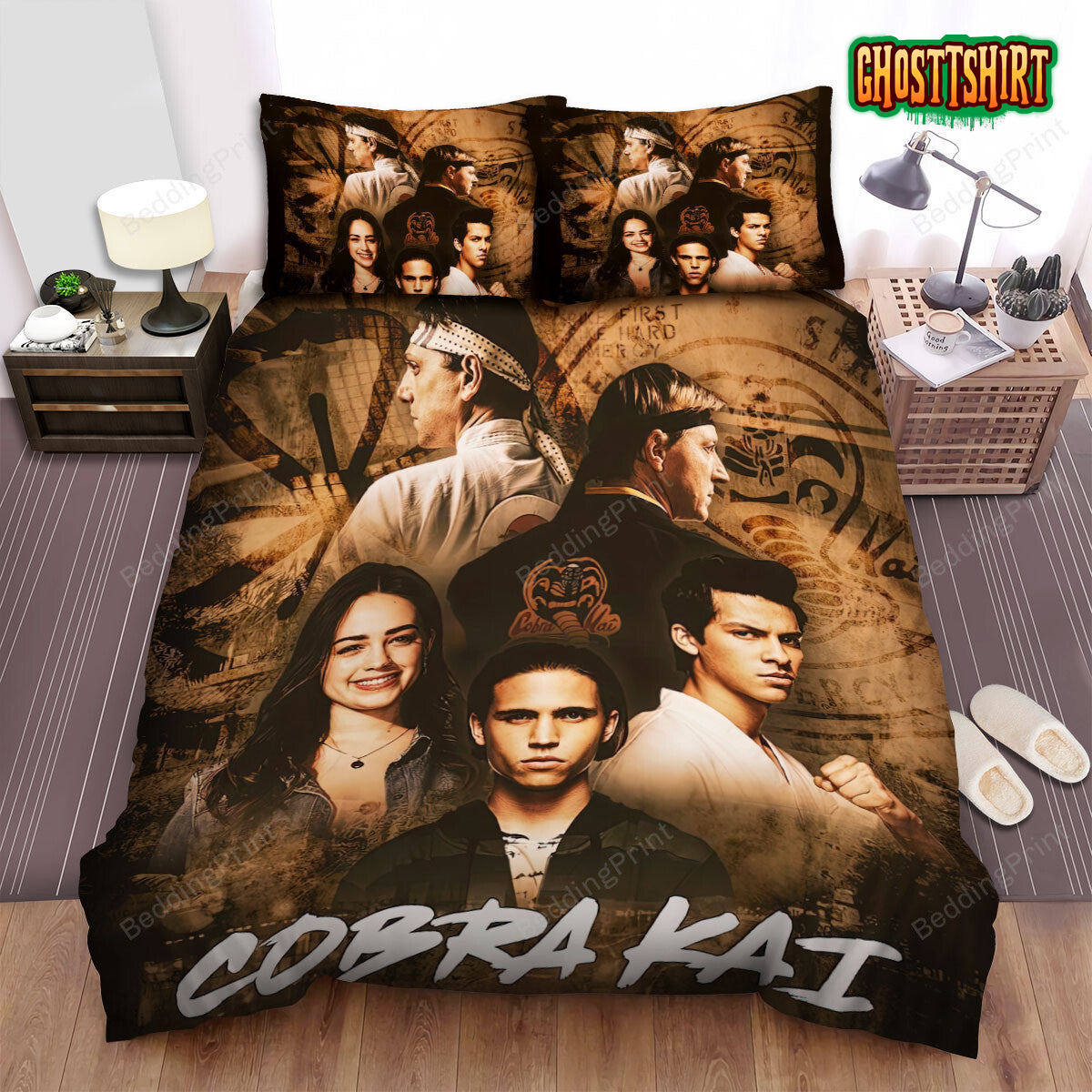 Cobra Kai Movie Poster 2 Bed Sheets Duvet Cover Bedding Set