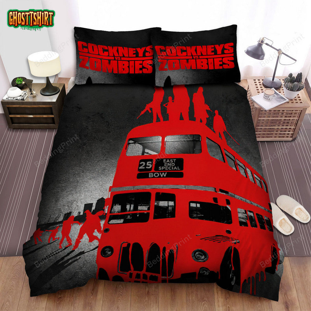 Cockneys And Zombies The Unread Are Brown Bread Movie Poster Bed Sheets Duvet Cover Bedding Set