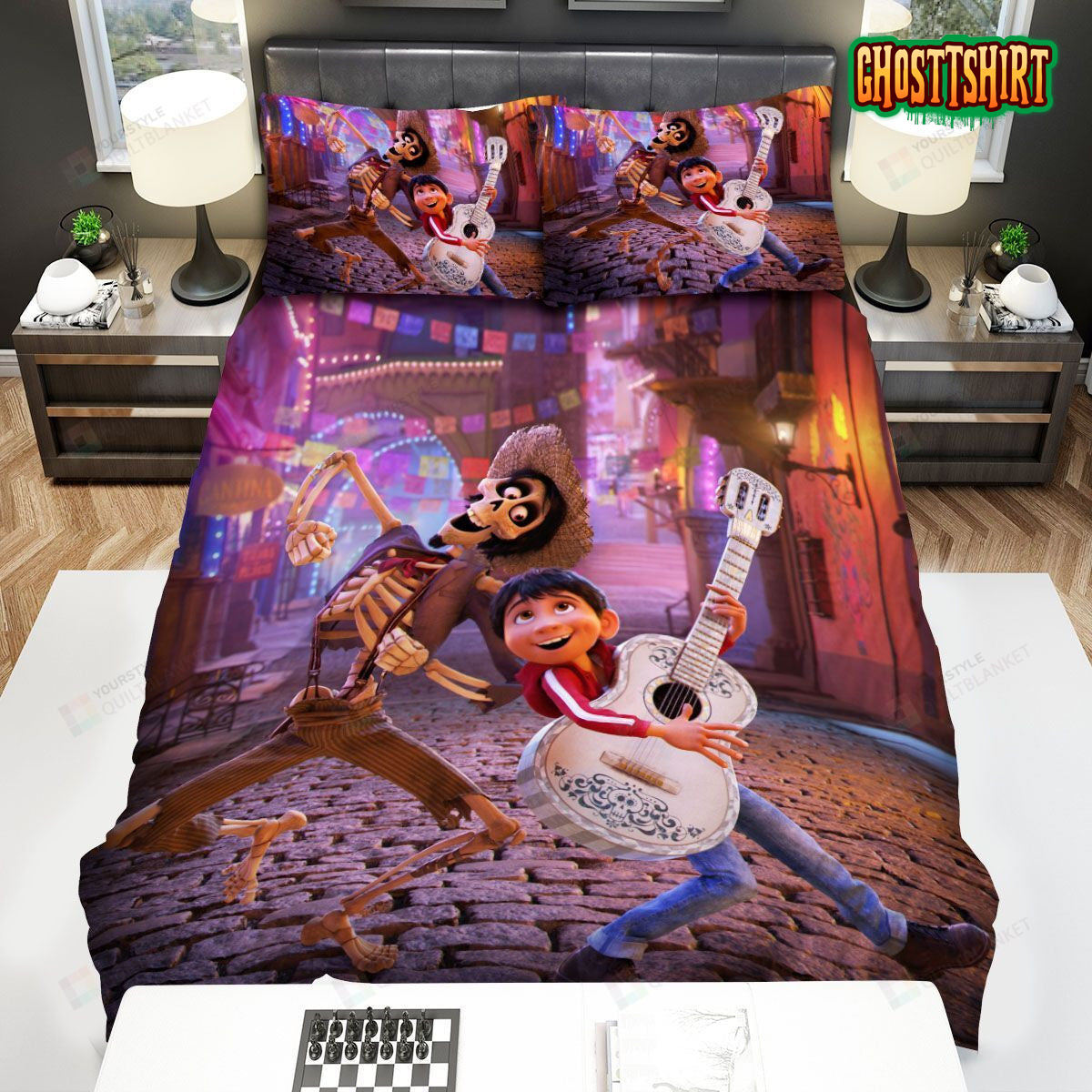 Coco Miguel Singing With Hctor Bed Sheets Duvet Cover Bedding Set
