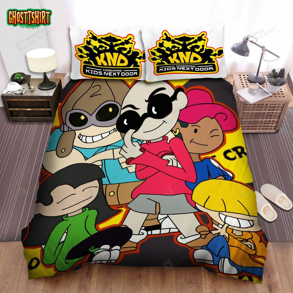 Codename Kids Next Door Characters Drawing Bed Sheets Spread Duvet Cover Bedding Set