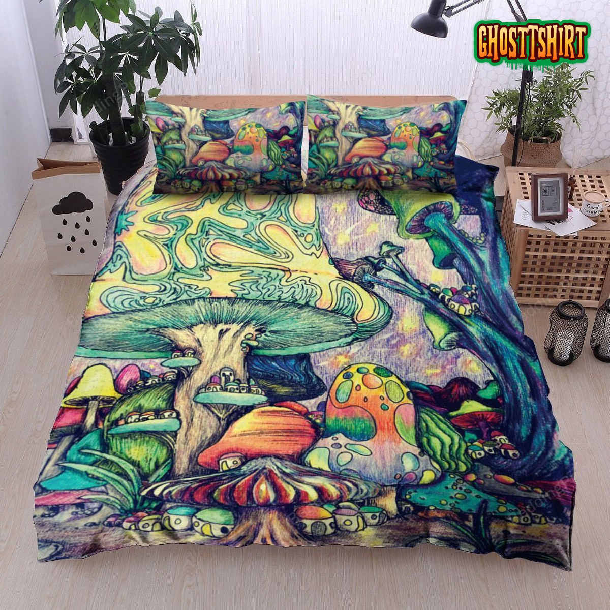 Colorful Surfboard Beach Bed Sheets Duvet Cover Bedding Set