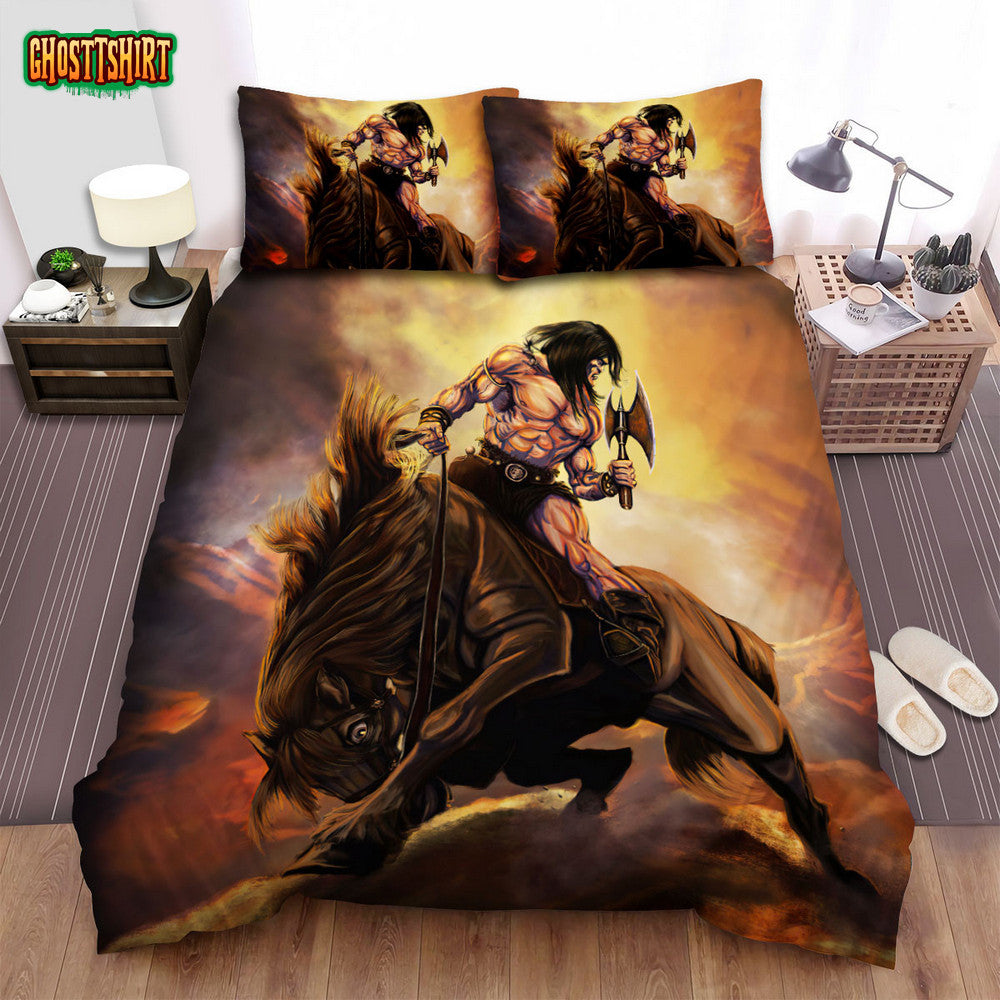 Conan The Barbarian (2011) Movie Artwork Bed Sheets Spread Comforter Duvet Cover Bedding Set