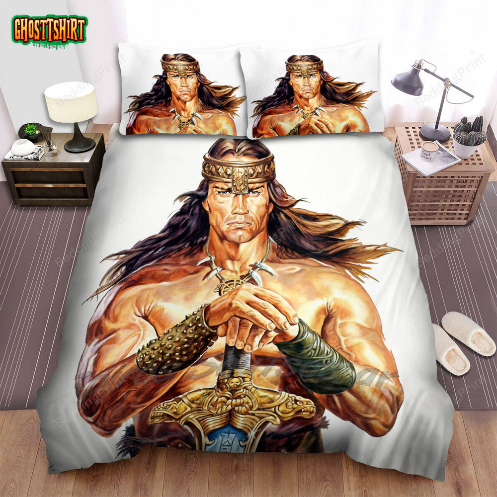 Conan The Barbarian Movie Art 3 Bed Sheets Duvet Cover Bedding Set