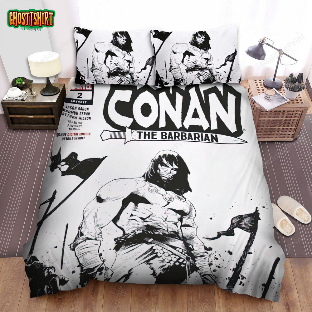 Conan The Barbarian Movie Poster 4 Bed Sheets Duvet Cover Bedding Set
