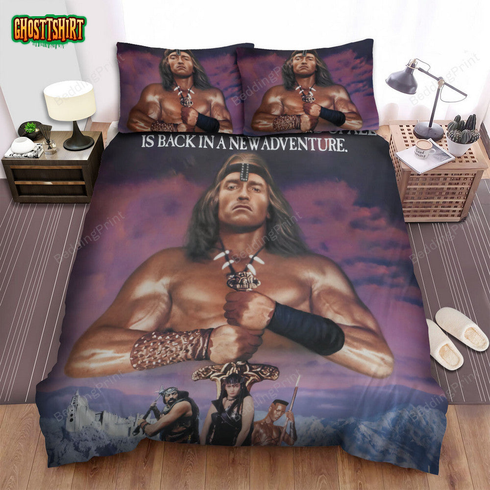 Conan The Destroyer (1984) Movie Poster Ver 1 Bed Sheets Duvet Cover Bedding Set