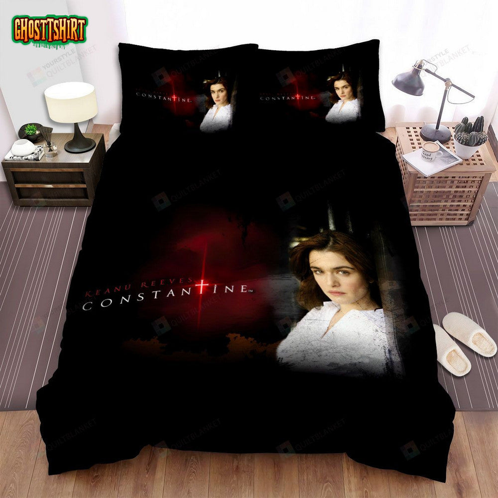 Constantine (2005) Keanu Reeves Movie Poster Bed Sheets Spread Comforter Duvet Cover Bedding Set