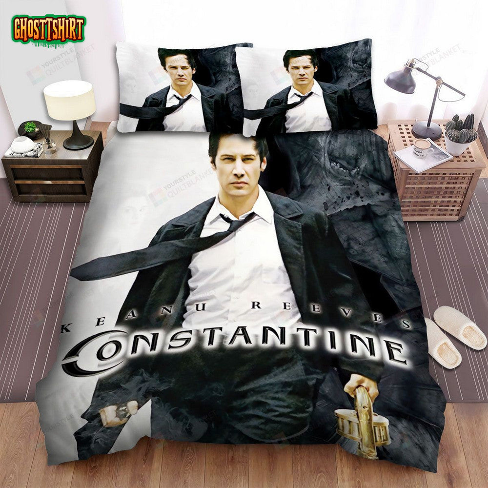 Constantine (2005) Poster Movie Poster Bed Sheets Spread Comforter Duvet Cover Bedding Set