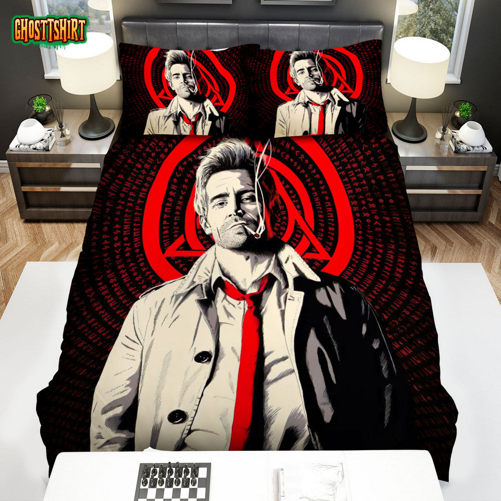Constantine (2014-2015) Movie Illustration 3 Bed Sheets Spread Comforter Duvet Cover Bedding Set