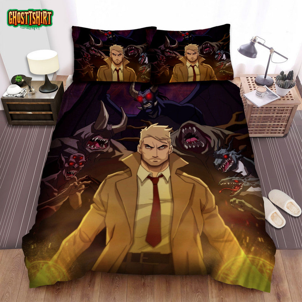 Constantine (2014-2015) Movie Poster Artwork Bed Sheets Spread Comforter Duvet Cover Bedding Set