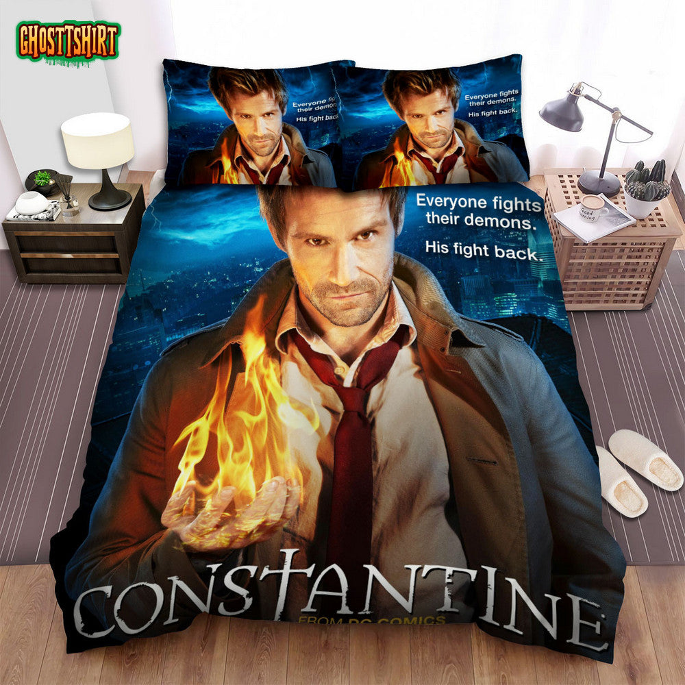 Constantine (2014-2015) Movie Poster Bed Sheets Spread Comforter Duvet Cover Bedding Set