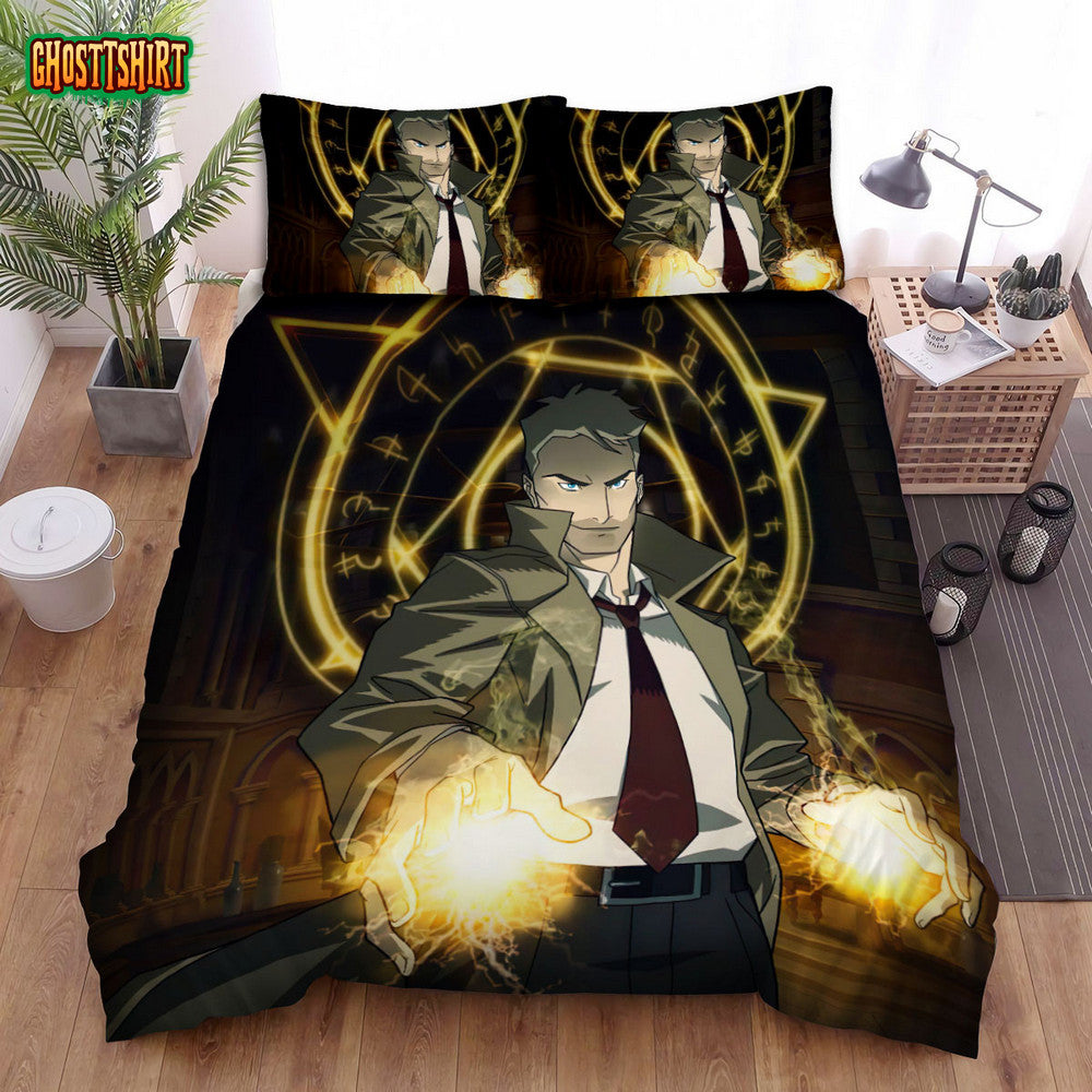 Constantine (2014-2015) Movie Poster Fanart Bed Sheets Spread Comforter Duvet Cover Bedding Set