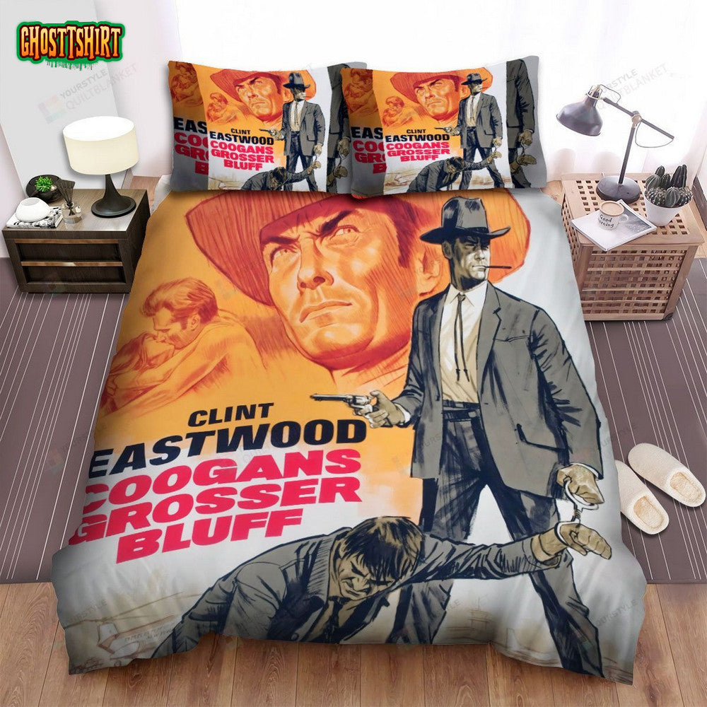 Coogan's Bluff (1968) Poster Movie Poster Bed Sheets Spread Comforter Duvet Cover Bedding Set