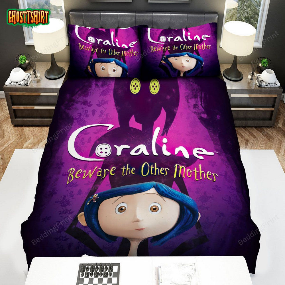 Coraline Beware The Other Mother Bed Sheets Duvet Cover Bedding Set