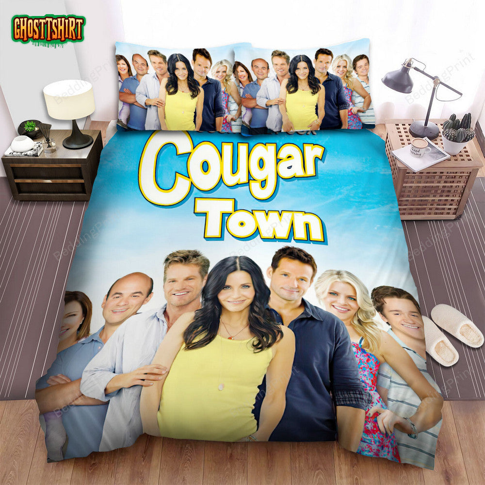 Cougar Town Jules Kiki Cobb Poster Bed Sheets Duvet Cover Bedding Set