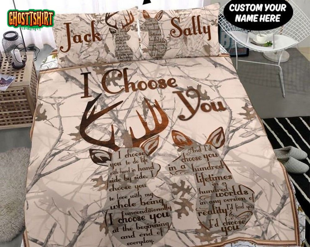Couple Deer Choose You Bedding Set