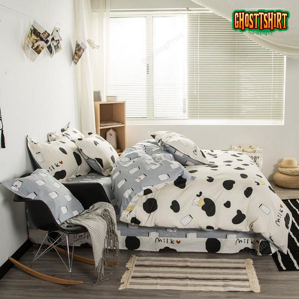 Cow Print Bedding Set