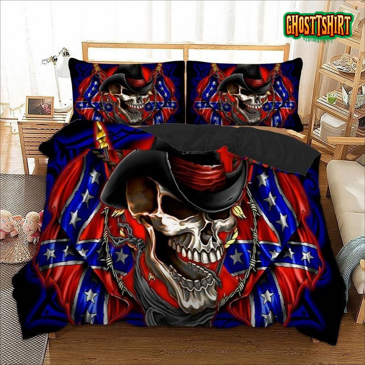 Cowboy Skull Bed Sheets Duvet Cover Bedding Set