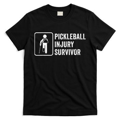 Cool Pickleball Coach With Saying Pickleball Injury Survivor T-Shirt