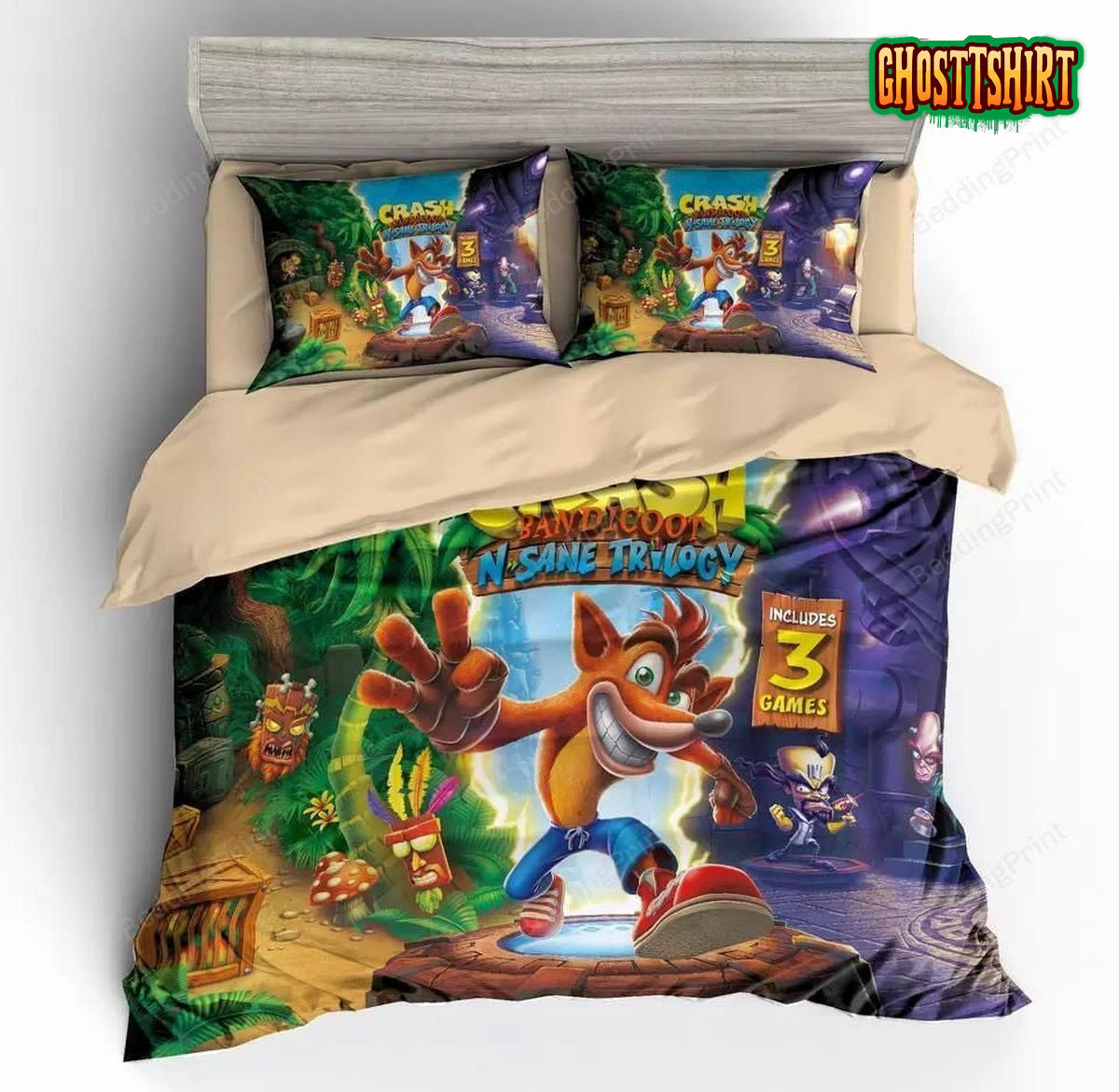 Crash Bandicoot N. Sane Trilogy Bedding Set