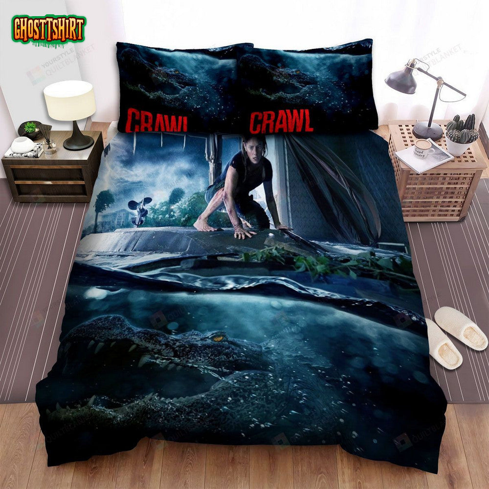 Crawl (I) Movie Poster Bed Sheets Spread Comforter Duvet Cover Bedding Set Ver 4