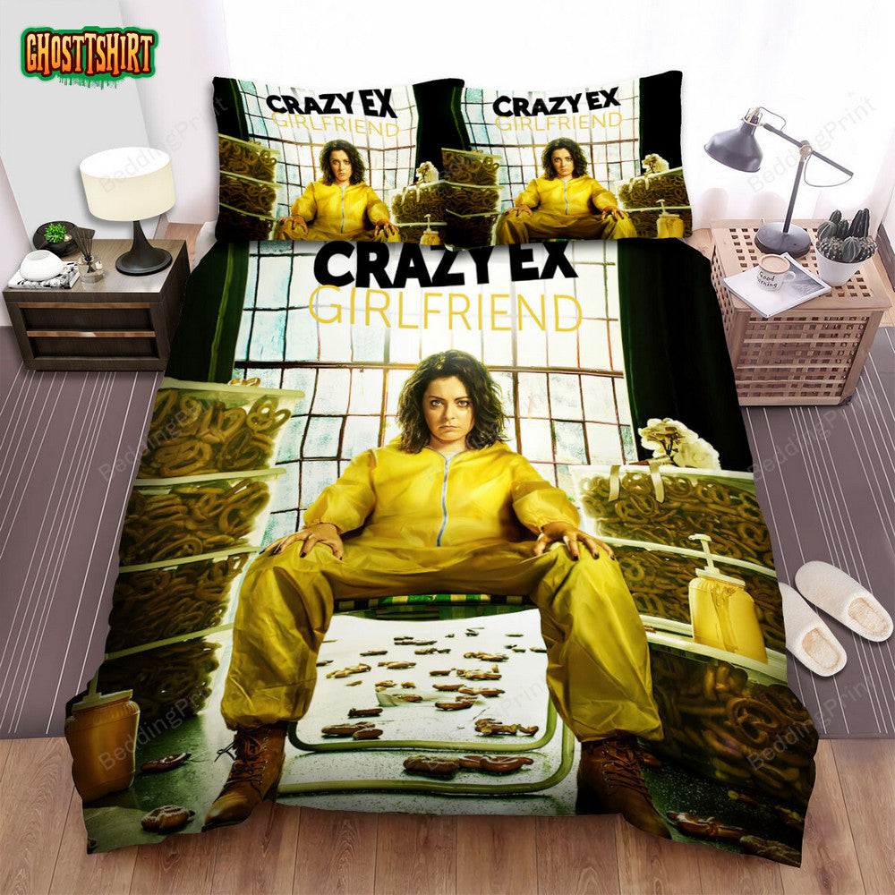 Crazy Ex-Girlfriend (2015–2019) Crazy Bad Movie Poster Bed Sheets Duvet Cover Bedding Set