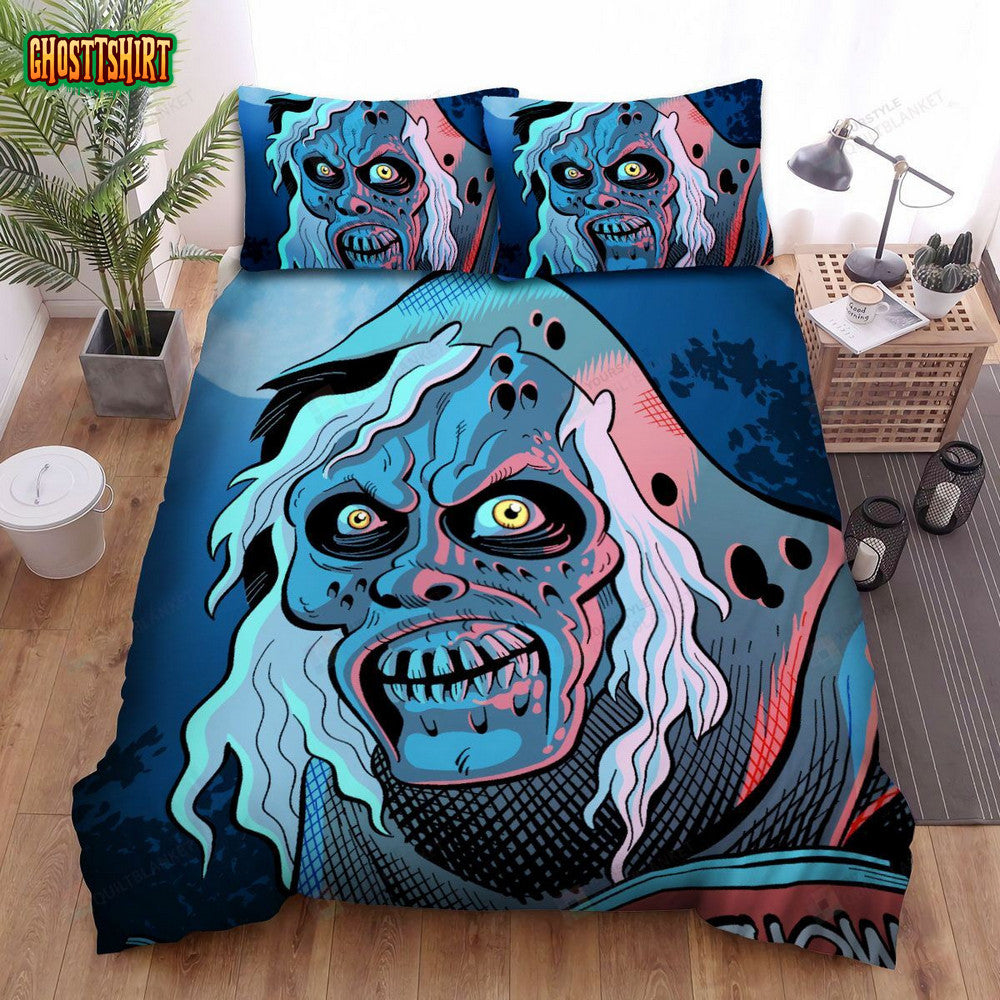 Creepshow Light Blue Monster Bed Sheets Spread Comforter Duvet Cover Bedding Set