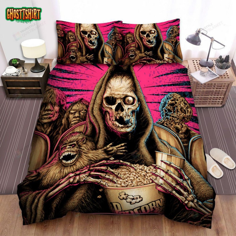 Creepshow Popcorn Cup Bed Sheets Spread Comforter Duvet Cover Bedding Set