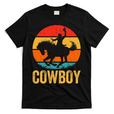Cowboy Rodeo Horse Gifts Country Vintage Western Cowboy T-Shirt