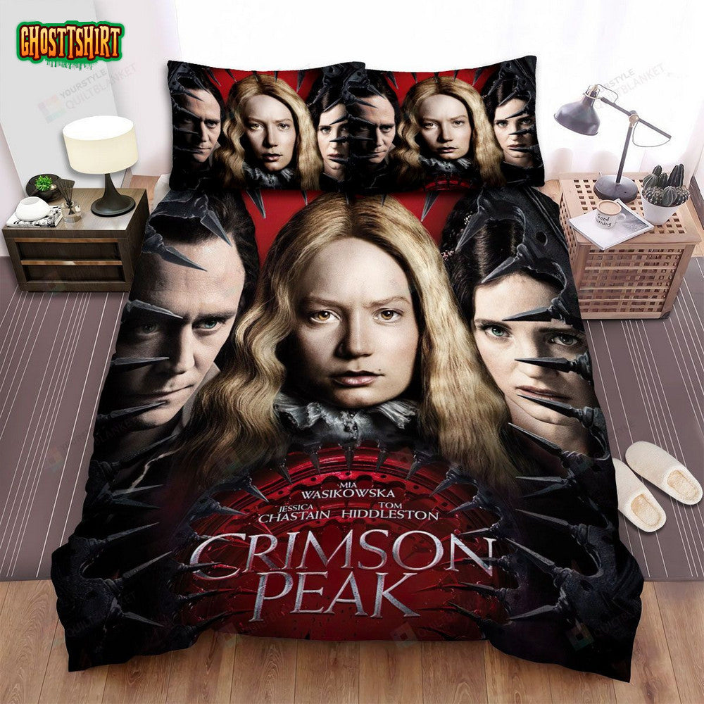 Crimson Peak Poster Jessica Chastain Bed Sheets Spread Comforter Duvet Cover Bedding Set