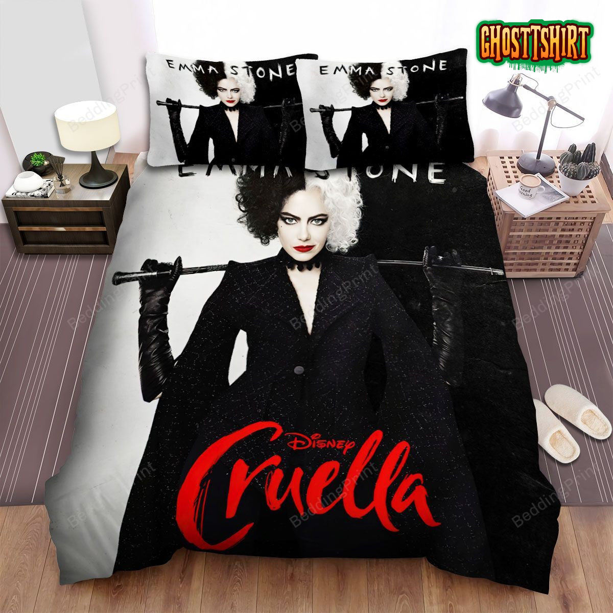 Cruella Movie Poster 1 Bed Sheets Duvet Cover Bedding Set