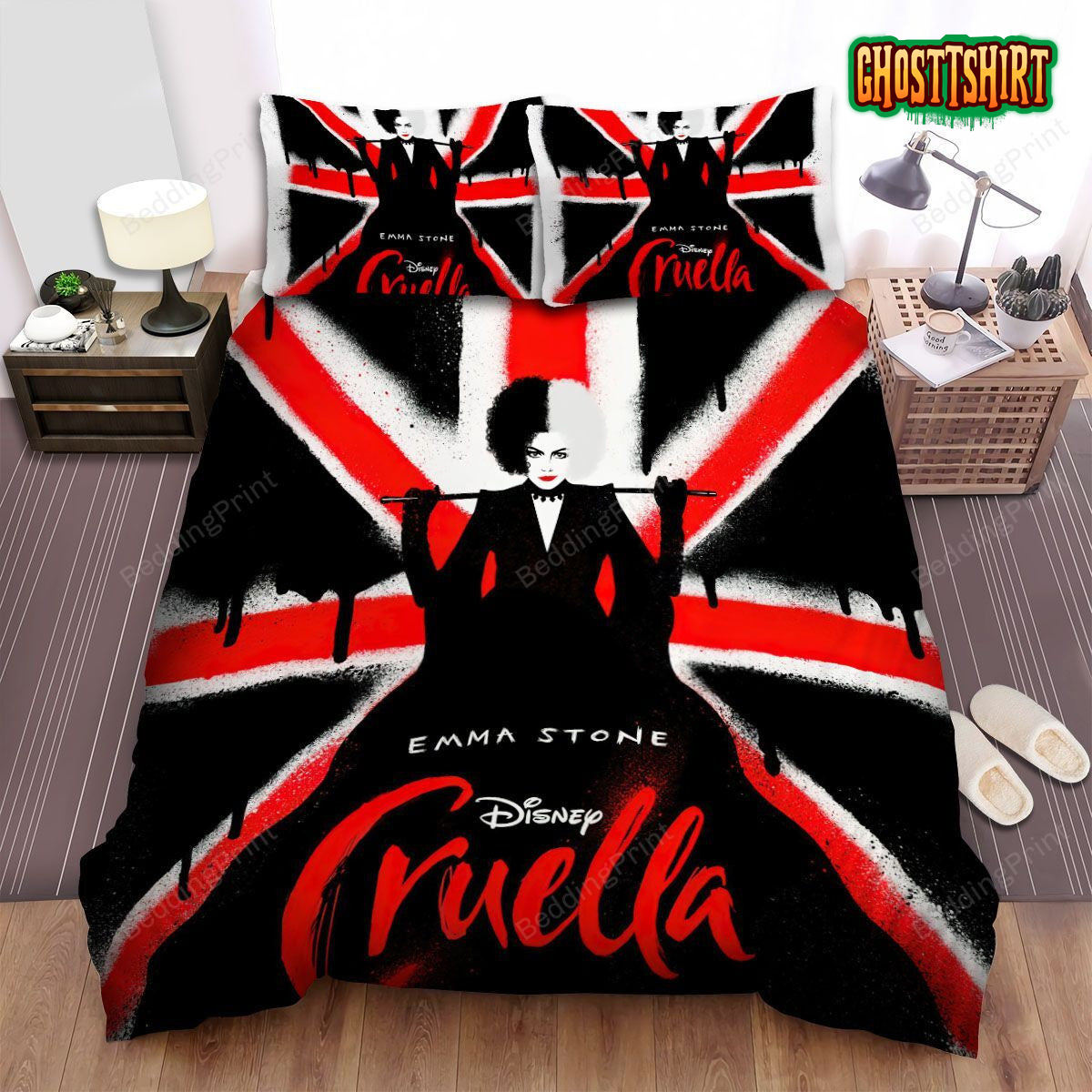 Cruella Movie Poster 5 Bed Sheets Duvet Cover Bedding Set
